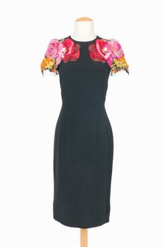 Dolce & Gabanna flower dress winter 2016