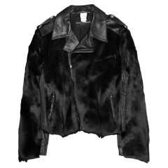 Vintage Dolce & Gabanna Goat Fur Rider Jacket