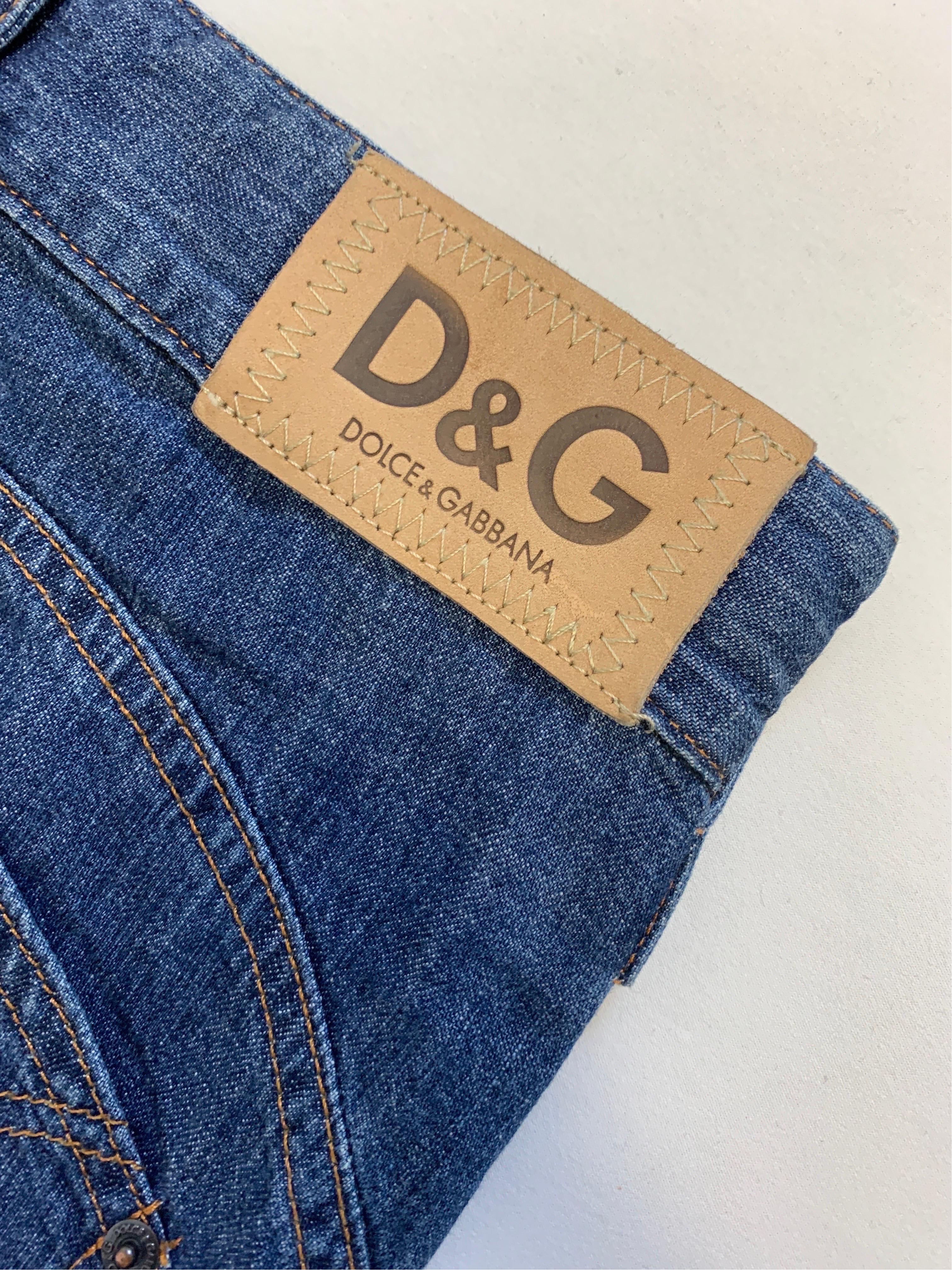 Dolce & Gabanna SS2003 parachute carpenter cargo denim blue For Sale 6