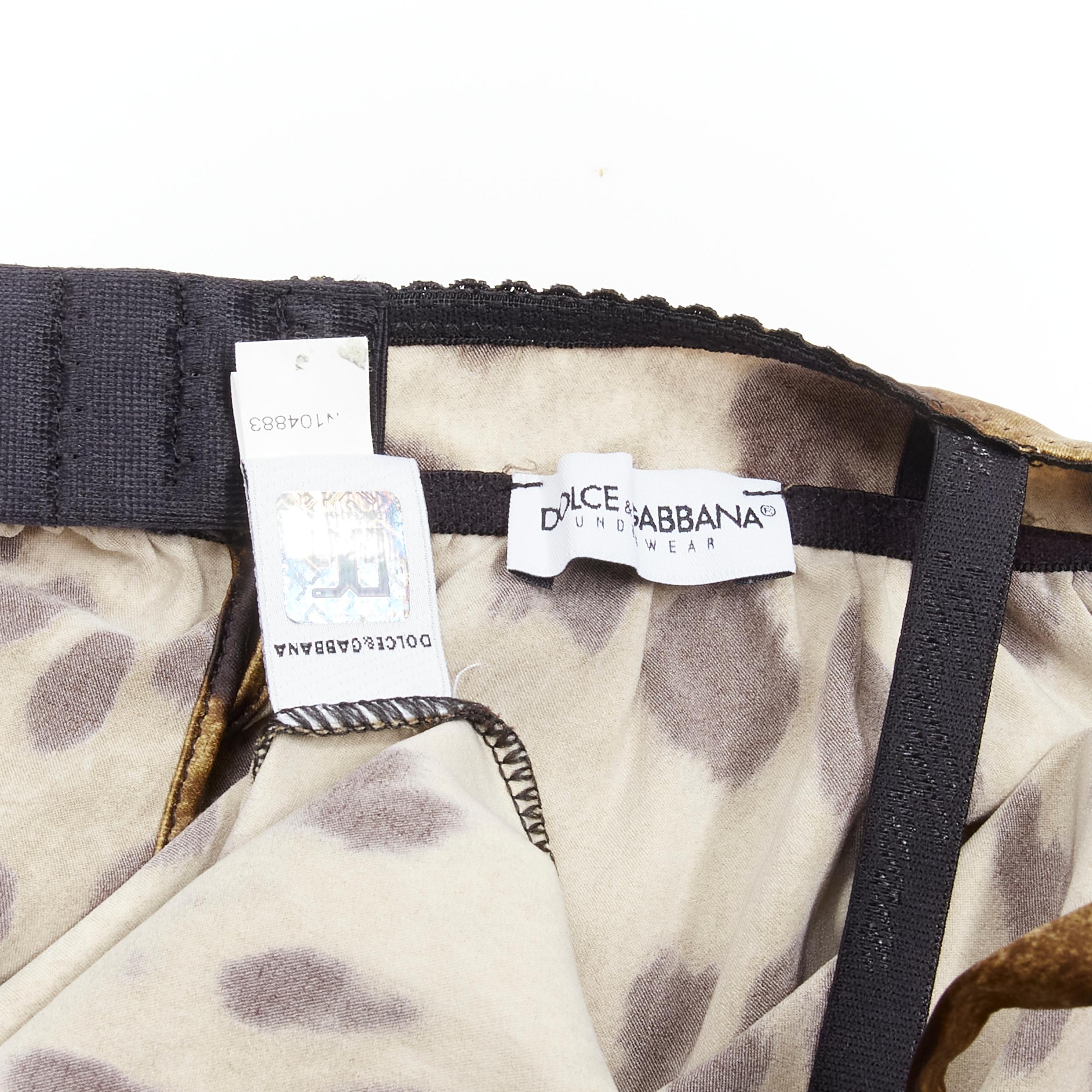 DOLCE GABANNA Vintage Y2K Cupped Leopard Babydoll Teddy Camisole Tank Top XS 5