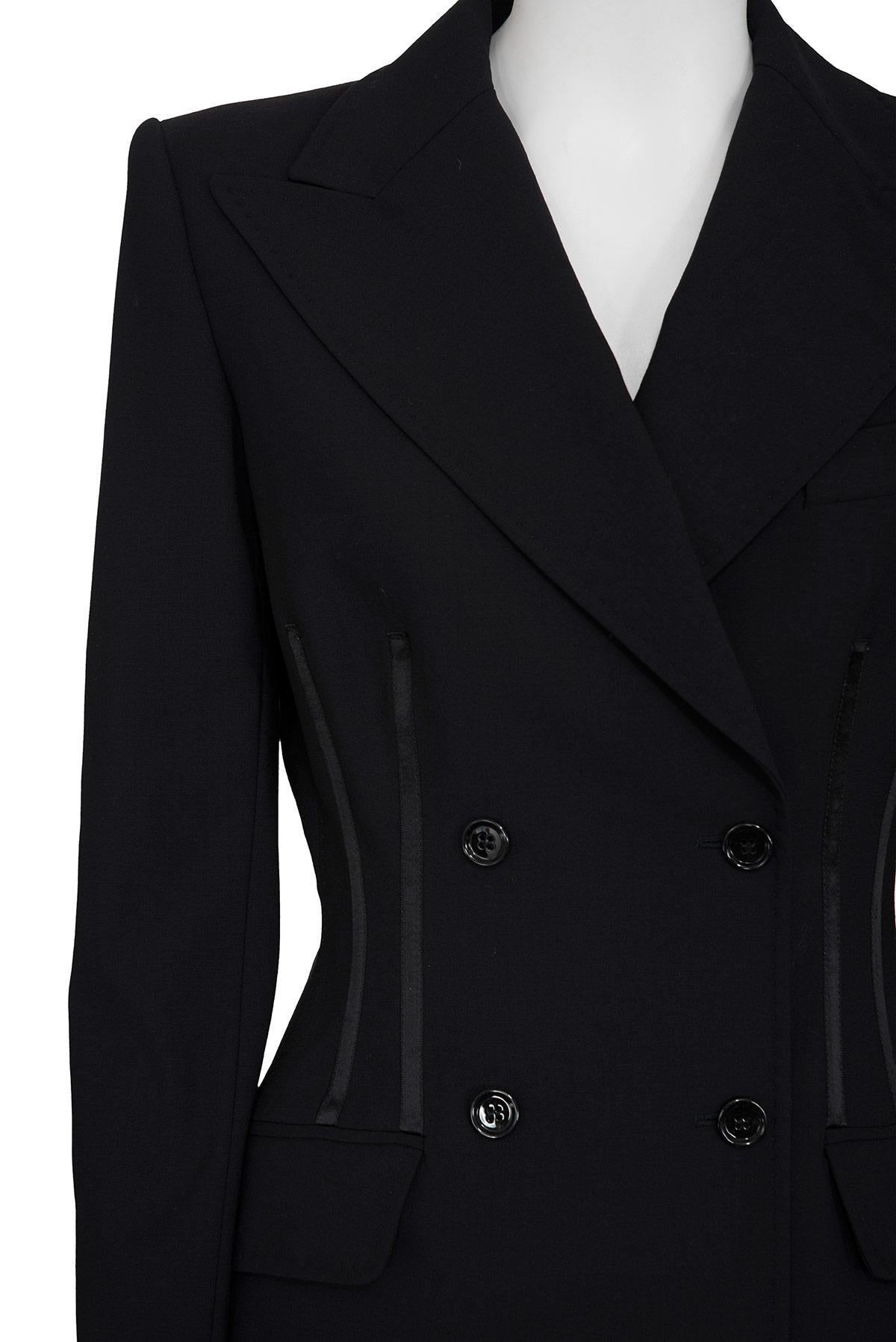 DOLCE & GABBANA 00'S Iconic Suit with Bustier Effect Jacket For Sale 2