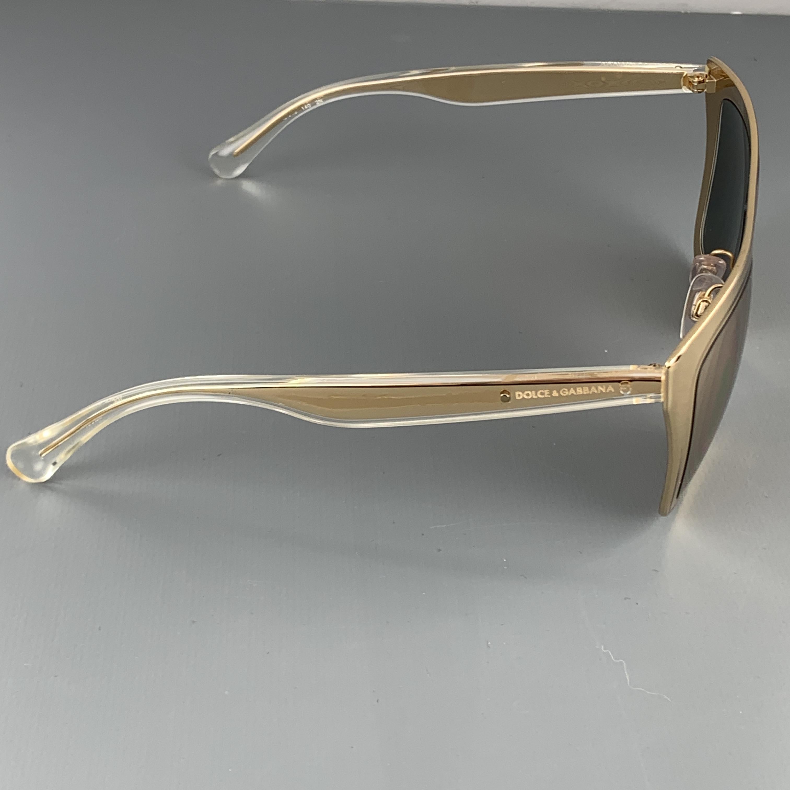 dolce & gabbana gold plated 18k sunglasses