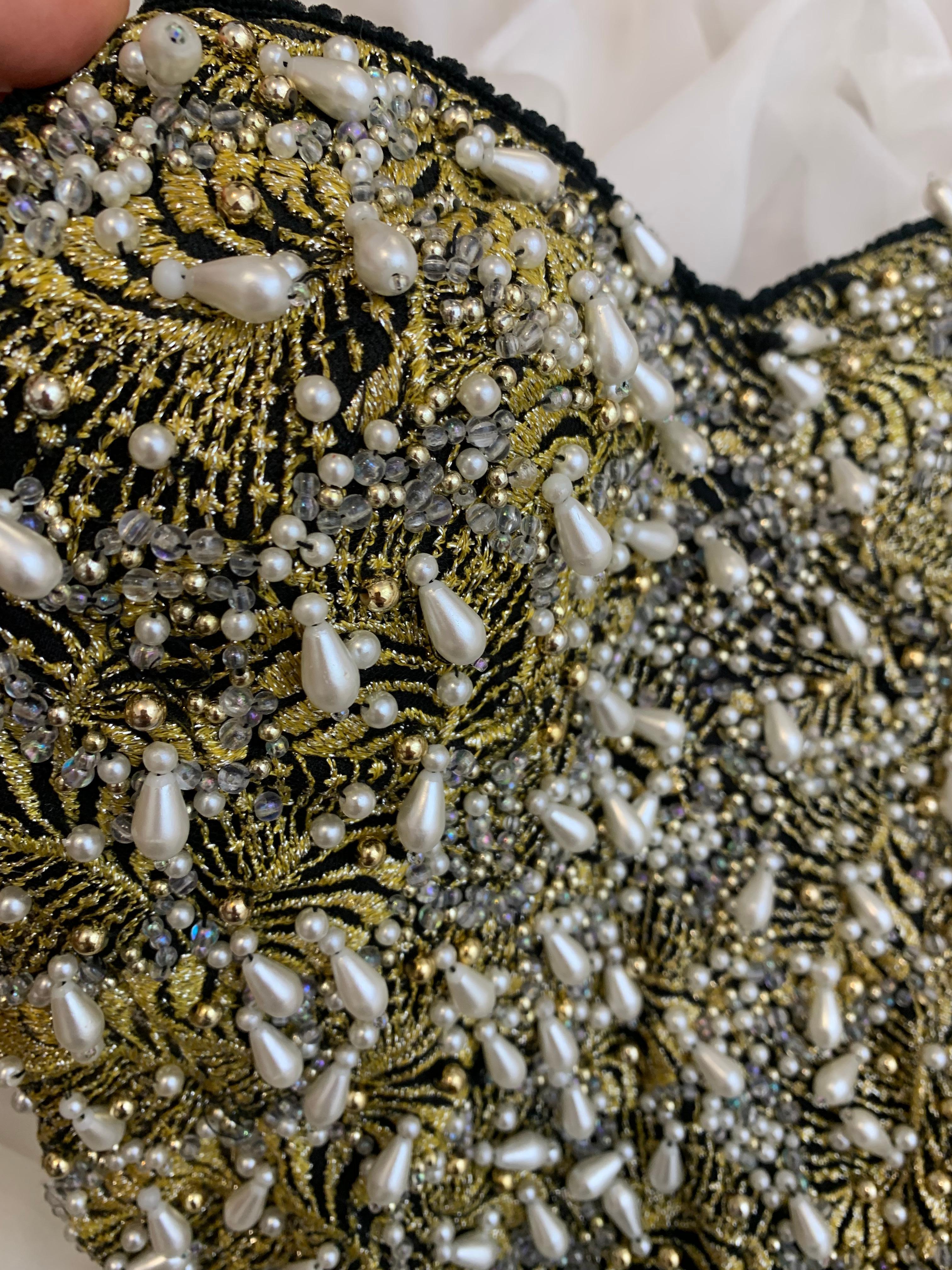 Dolce Gabbana 1990’s beaded corset  In Good Condition In Annandale, VA