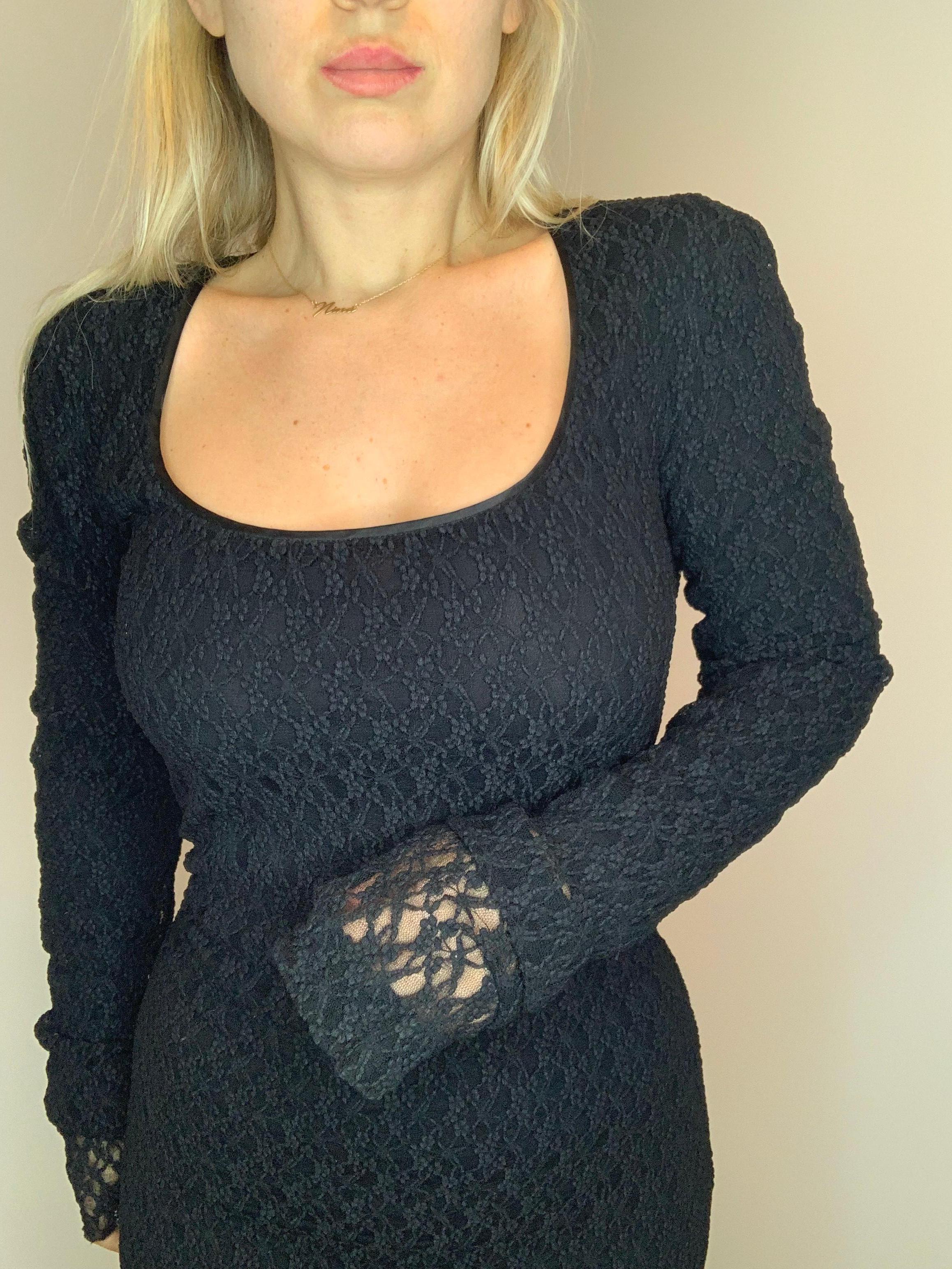 Dolce Gabbana 1990’s crochet maxi long dress For Sale 2