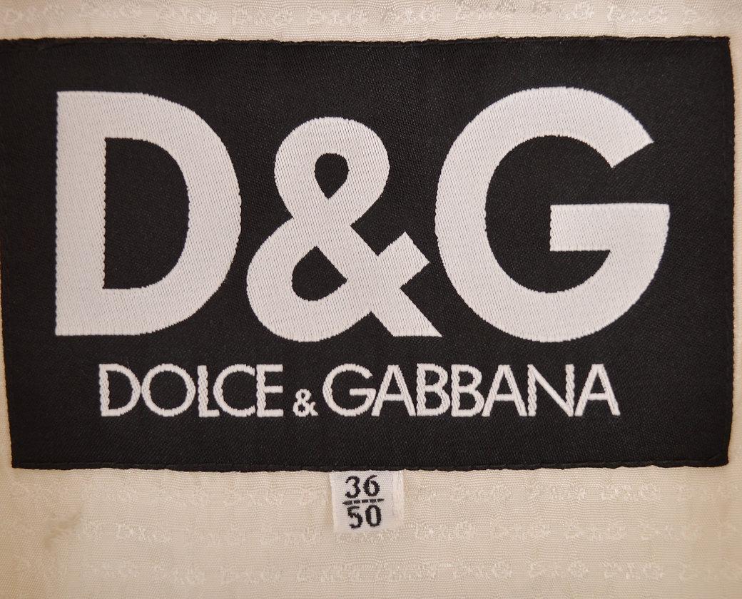 Women's or Men's DOLCE & GABBANA 1990's 'D&G' TAPE LOGO JACKET For Sale