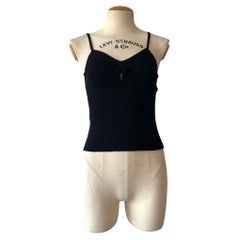 Dolce & Gabbana 1990s Knitted Top with Cross Pendant