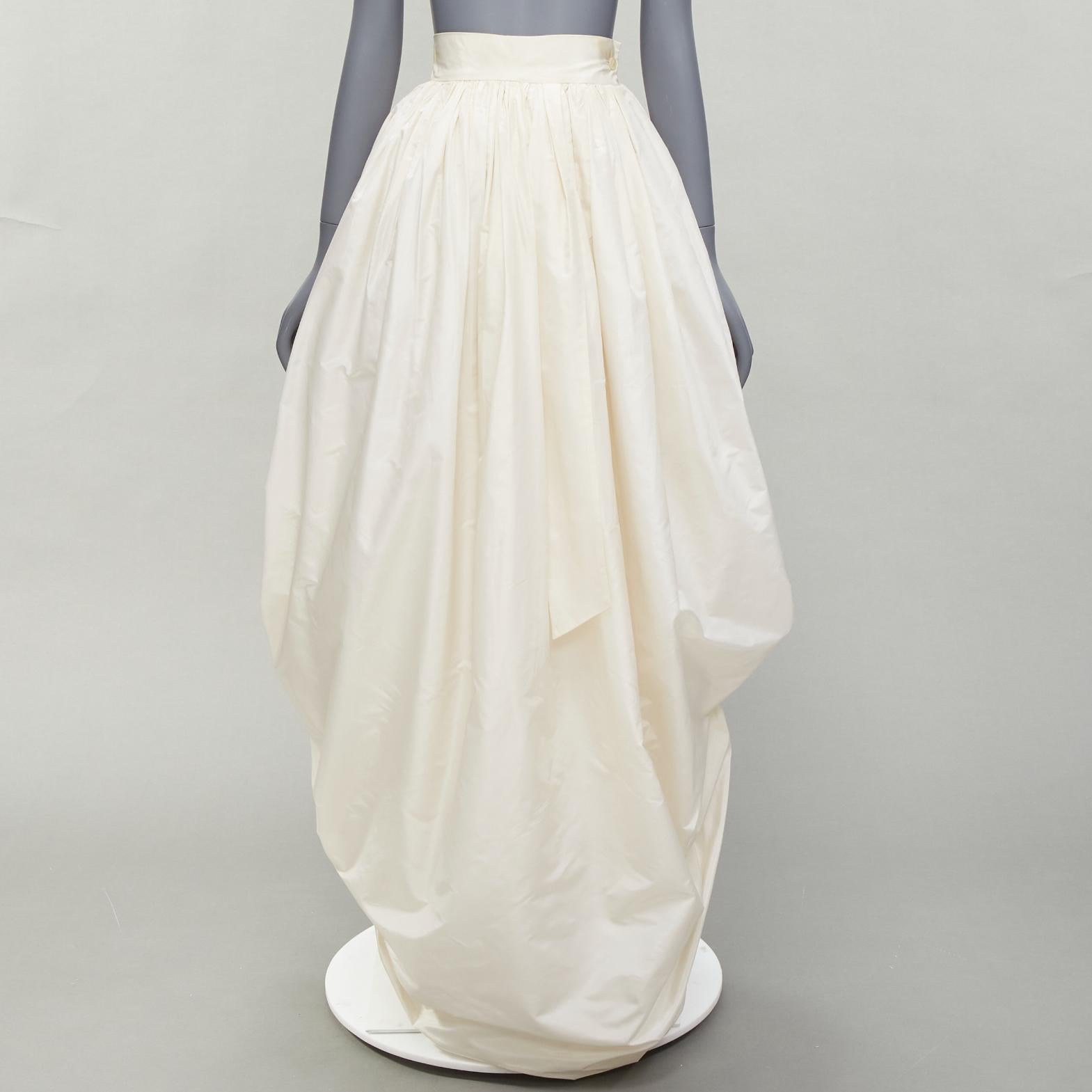 DOLCE GABBANA 1990s Vintage corset bustier tulle skirt 2 piece bridal dress IT38 For Sale 9