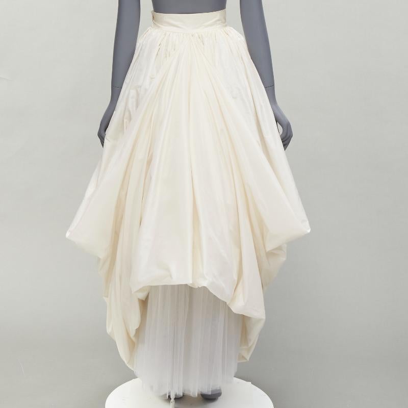 DOLCE GABBANA 1990s Vintage corset bustier tulle skirt 2 piece bridal dress IT38 For Sale 10