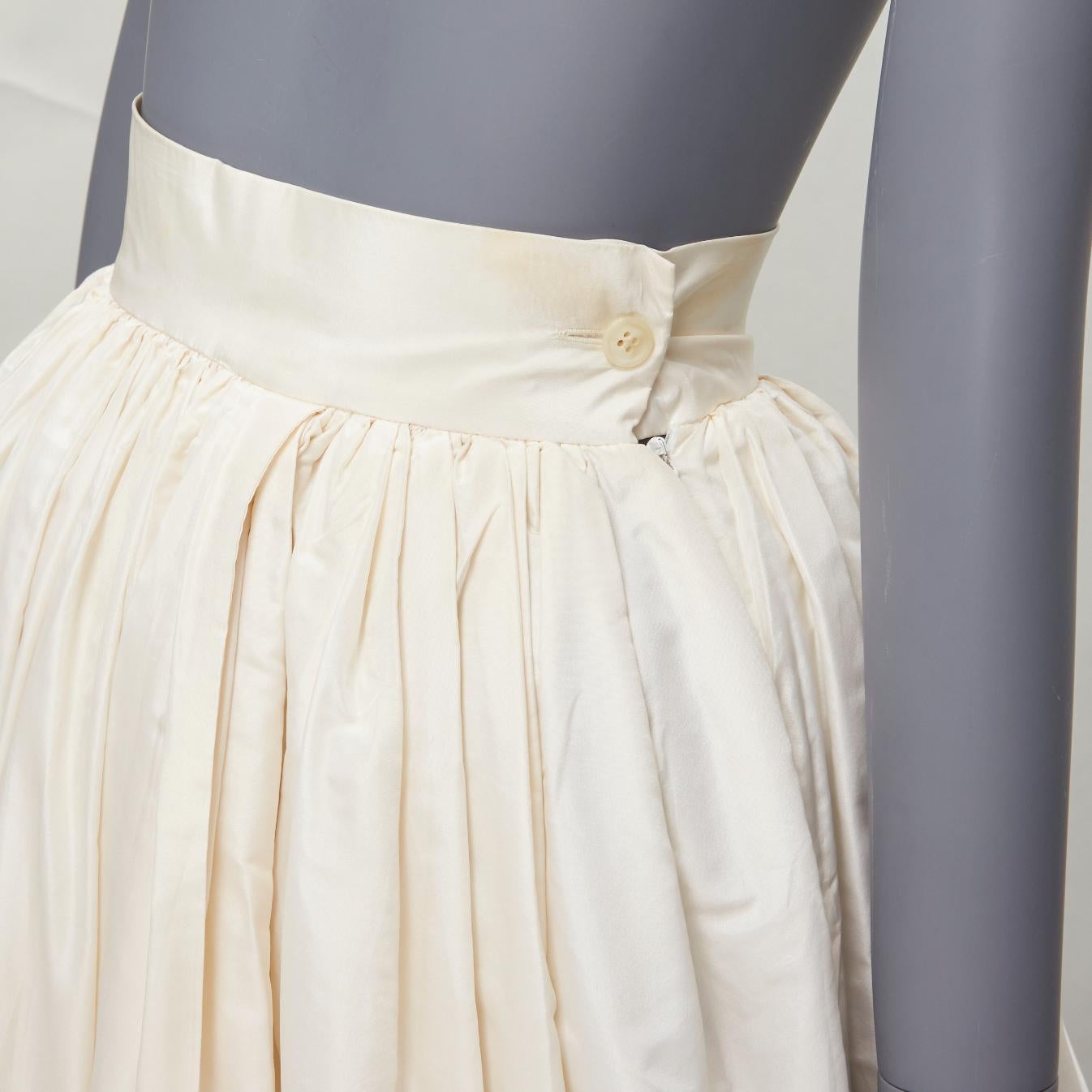 DOLCE GABBANA 1990s Vintage corset bustier tulle skirt 2 piece bridal dress IT38 For Sale 12