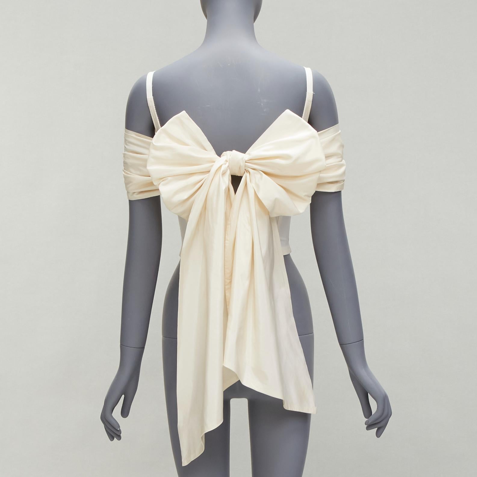 DOLCE GABBANA 1990s Vintage corset bustier tulle skirt 2 piece bridal dress IT38 For Sale 14