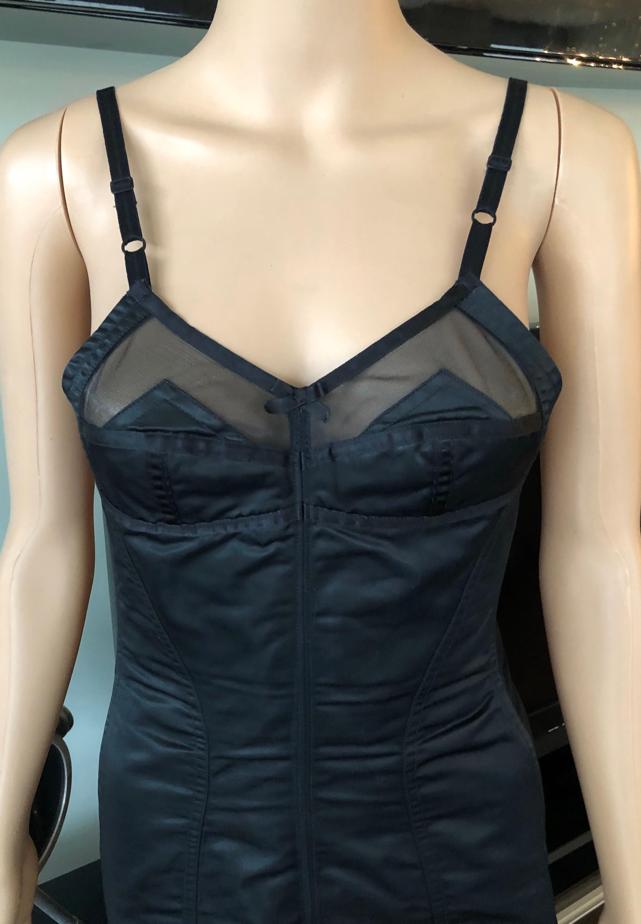 women's mesh-trim corset dress