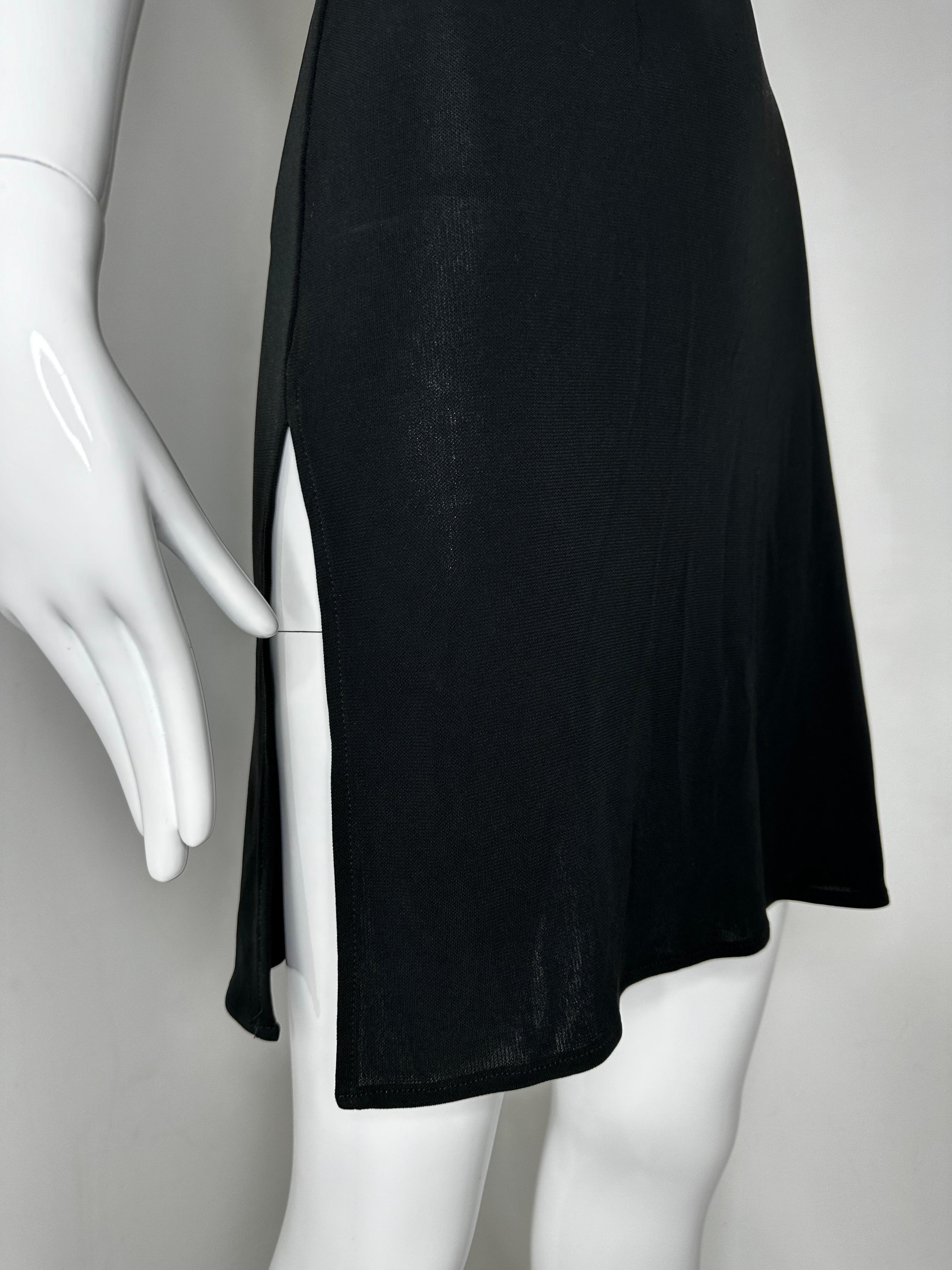 Women's Dolce Gabbana 1996 runway mini slit dress For Sale