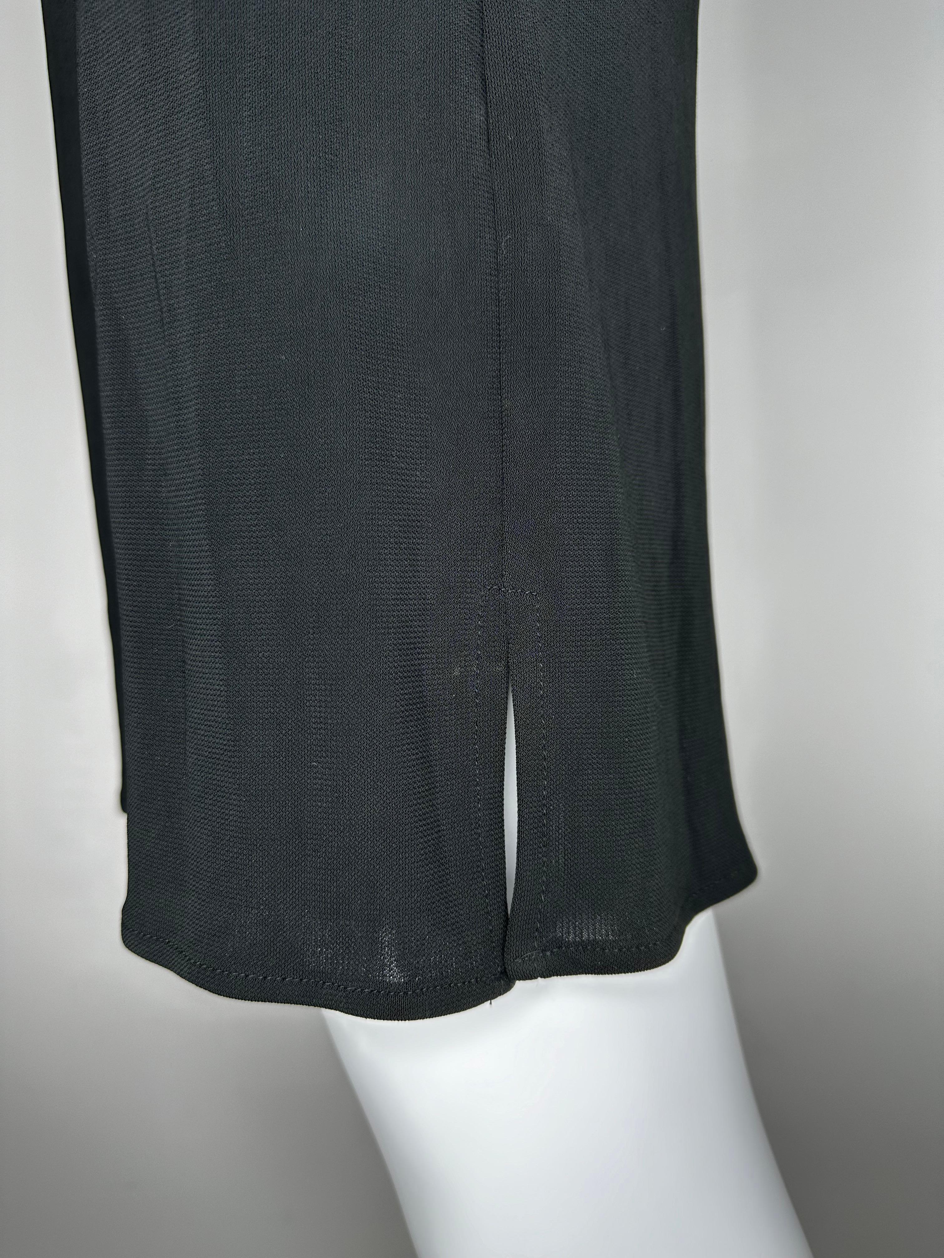 Dolce Gabbana 1996 runway mini slit dress For Sale 1