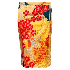 Dolce & Gabbana 1998 Floral Pencil Skirt size 26