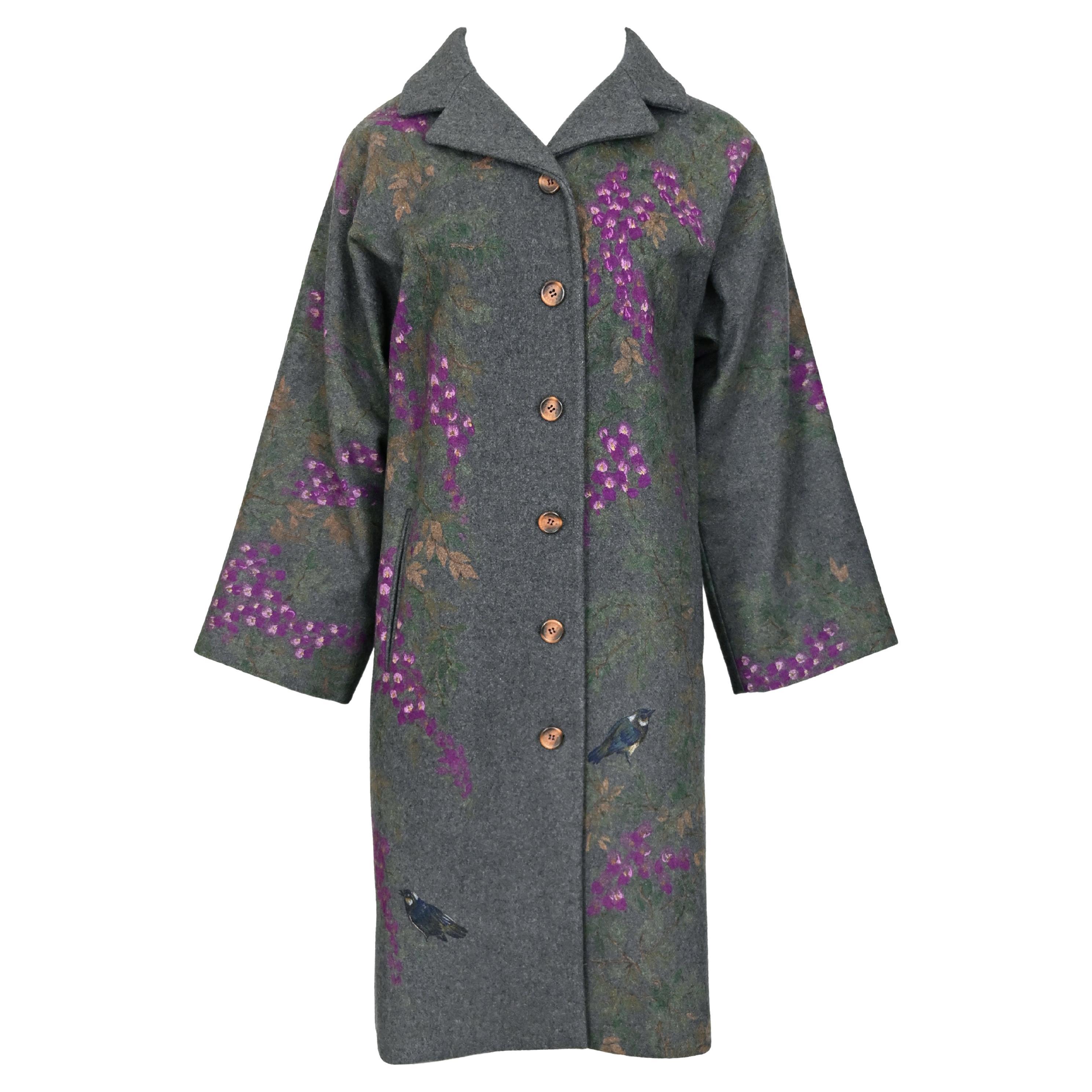 Dolce & Gabbana 1998 Handpainted Wool Coat
