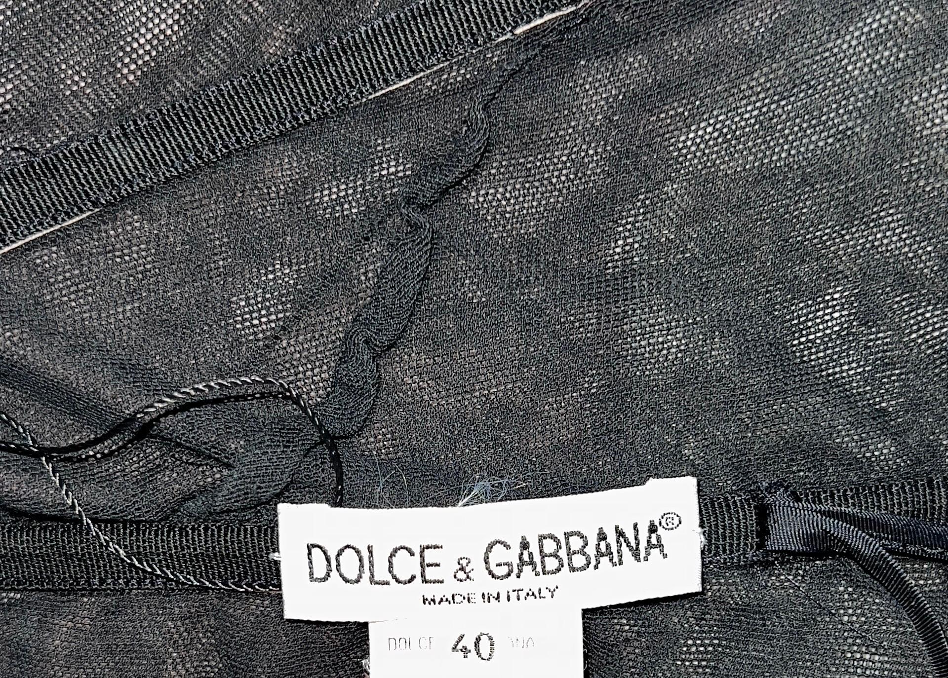 DOLCE & GABBANA 1998 Rare Corset Style Dress with Butterfly 40 3