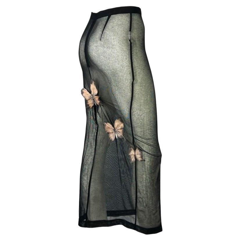 Iconic Dolce Gabbana 1998 skirt from Stromboli collection 
Sheer material 
Size tag cut off but fits like XS-S
The material is stretchy 
Waist: 26