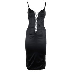 Dolce & Gabbana 2000s black silk corset Dress