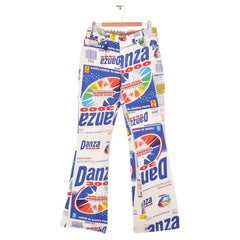 DOLCE & GABBANA Y2K 2000er 'DANZA 3000' PATTERNED PRINTED TROUSERS JEANS