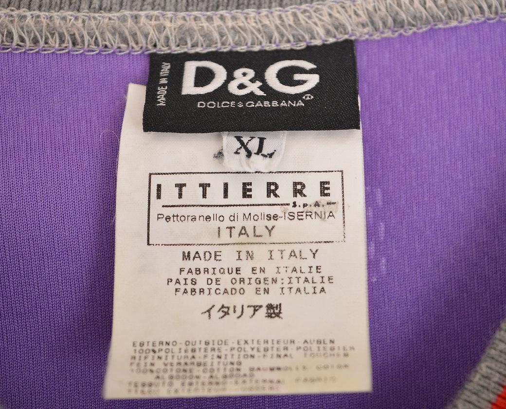 Dolce & Gabbana 2000'S Pop Art Football Jersey T Shirt In Good Condition In Sheffield, GB