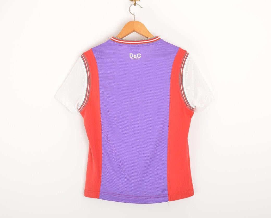 Women's Dolce & Gabbana 2000'S Pop Art Football Jersey T Shirt