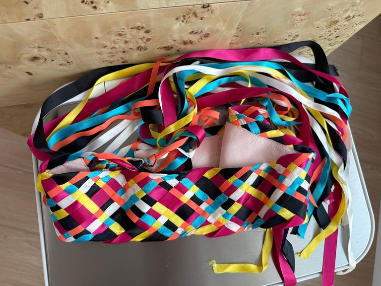 DOLCE and GABBANA 2002 Vintage Runway Ribbon Belt at 1stDibs display picture 1