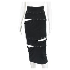 Dolce & Gabbana 2003 Convertible Panel Button Skirt size 38