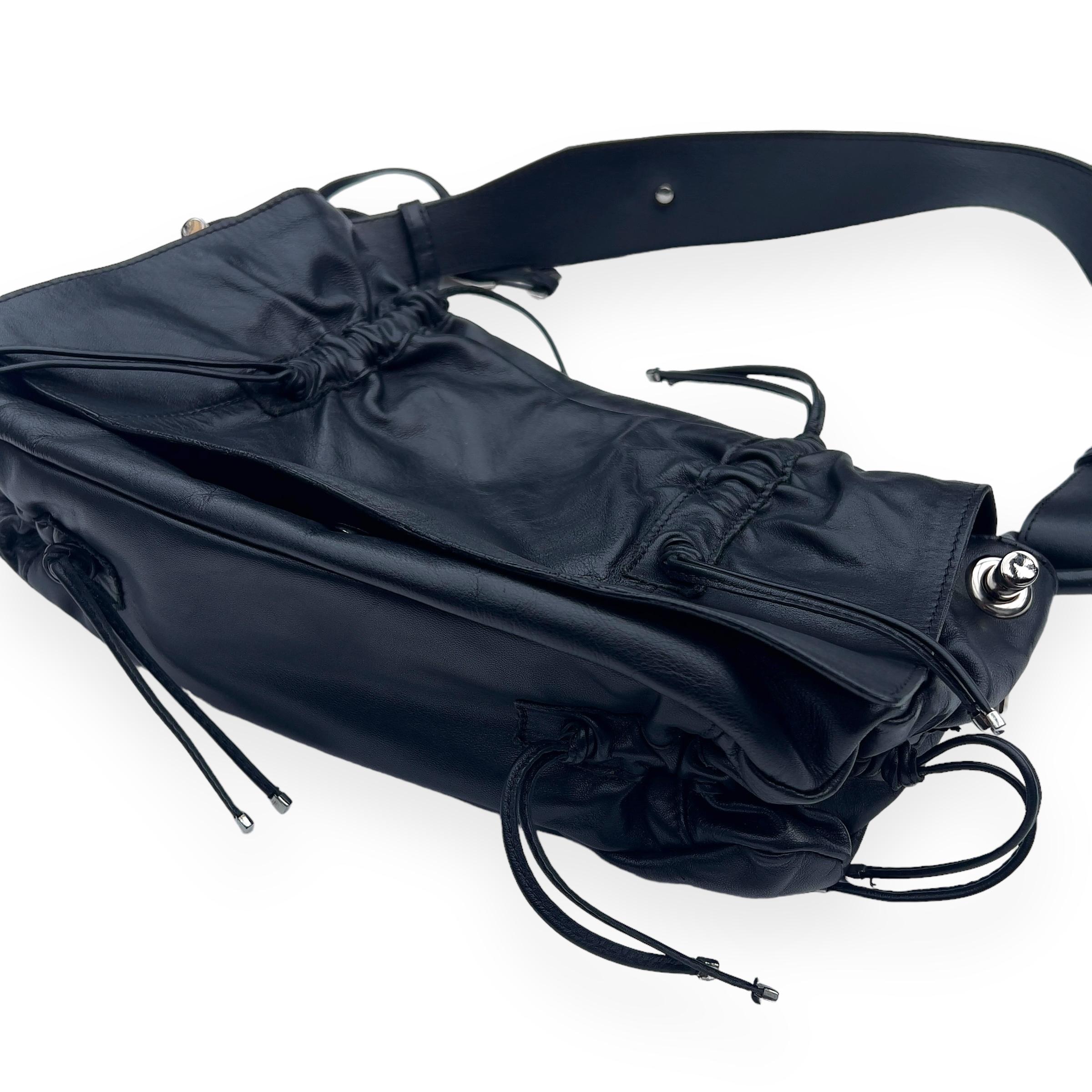 Dolce & Gabbana 2003 F/W leather ruffle bag For Sale 2