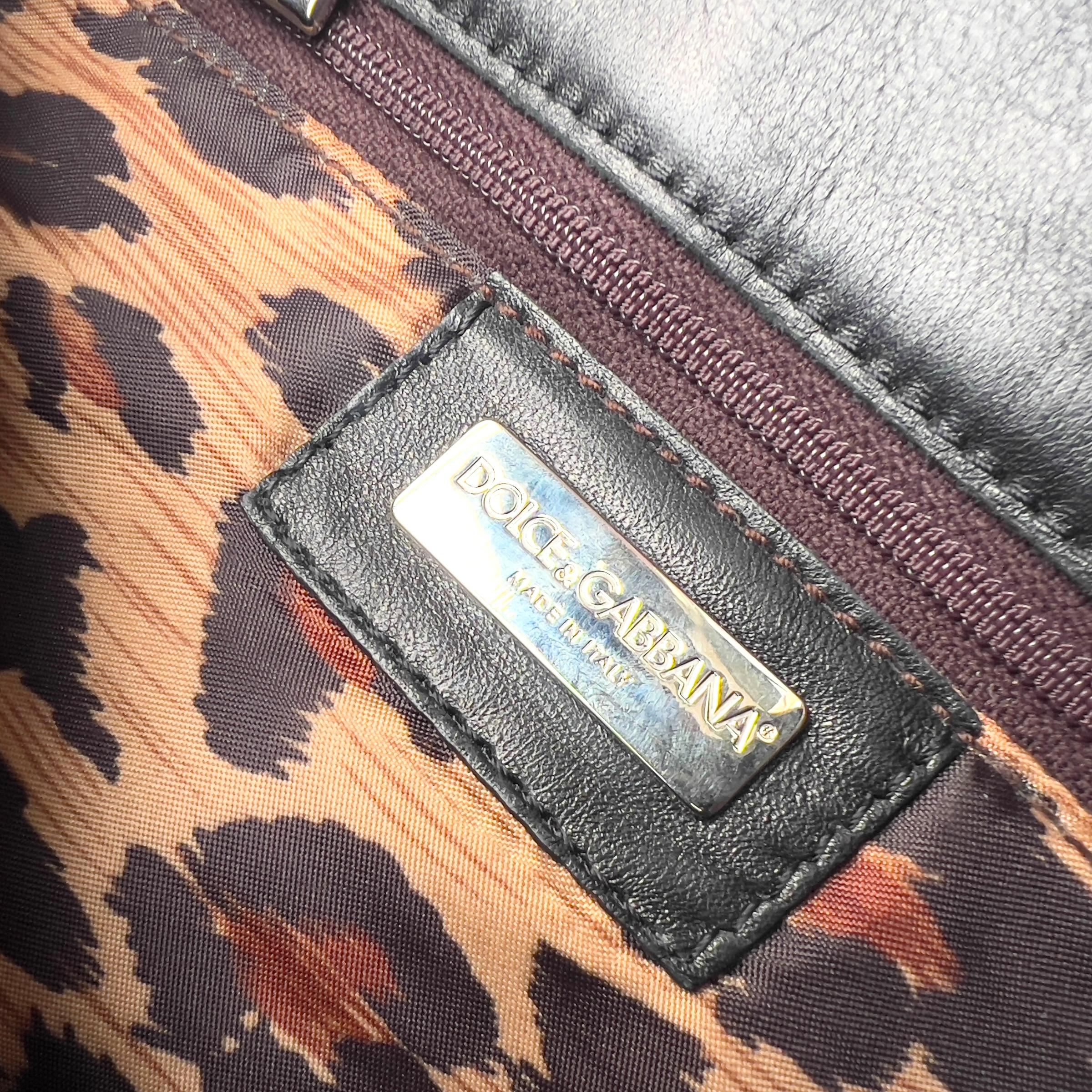 Dolce & Gabbana 2003 F/W leather ruffle bag For Sale 3