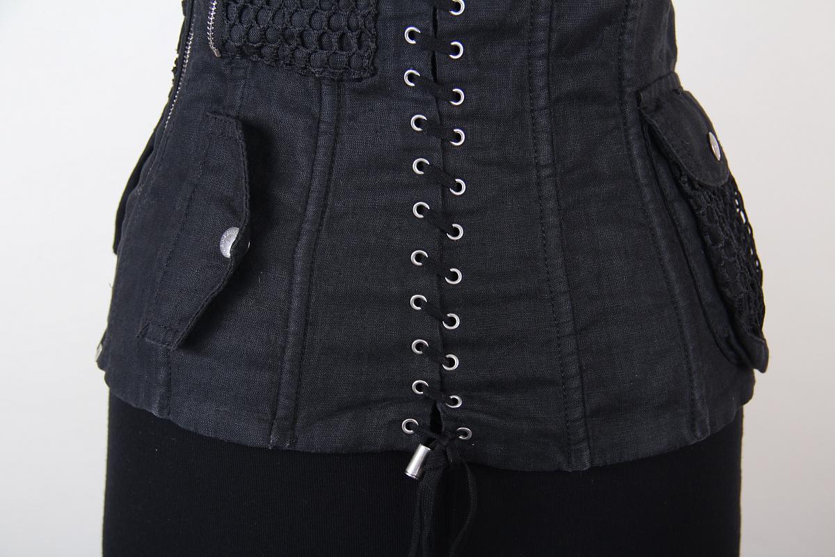 Dolce & Gabbana 2003 Leinen Korsett Vintage im Angebot 1