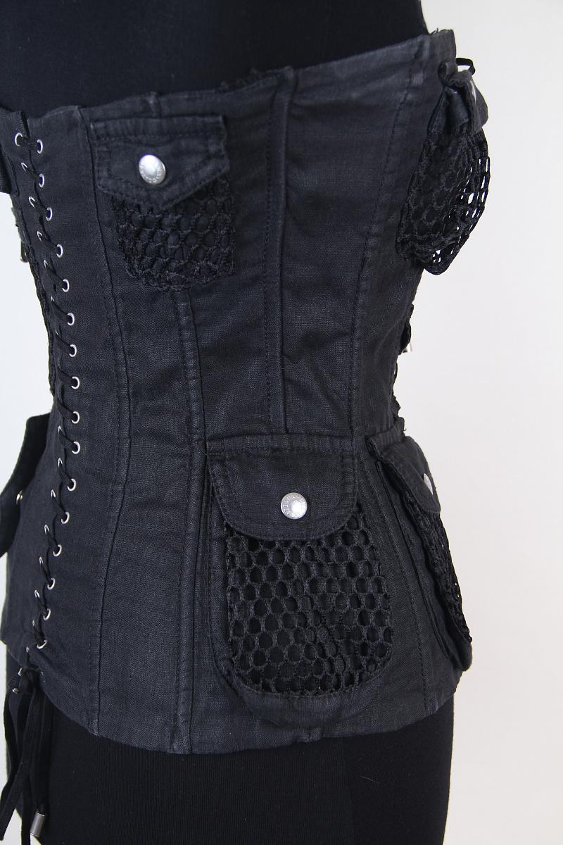 Dolce & Gabbana 2003 Leinen Korsett Vintage im Angebot 3