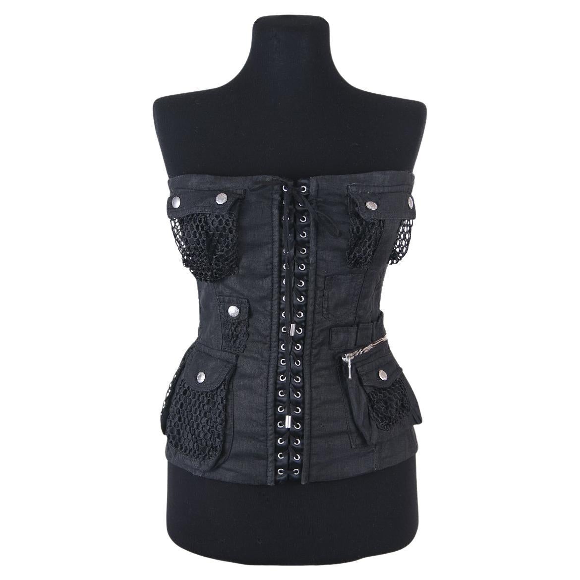 Dolce & Gabbana 2003 linen corset Vintage