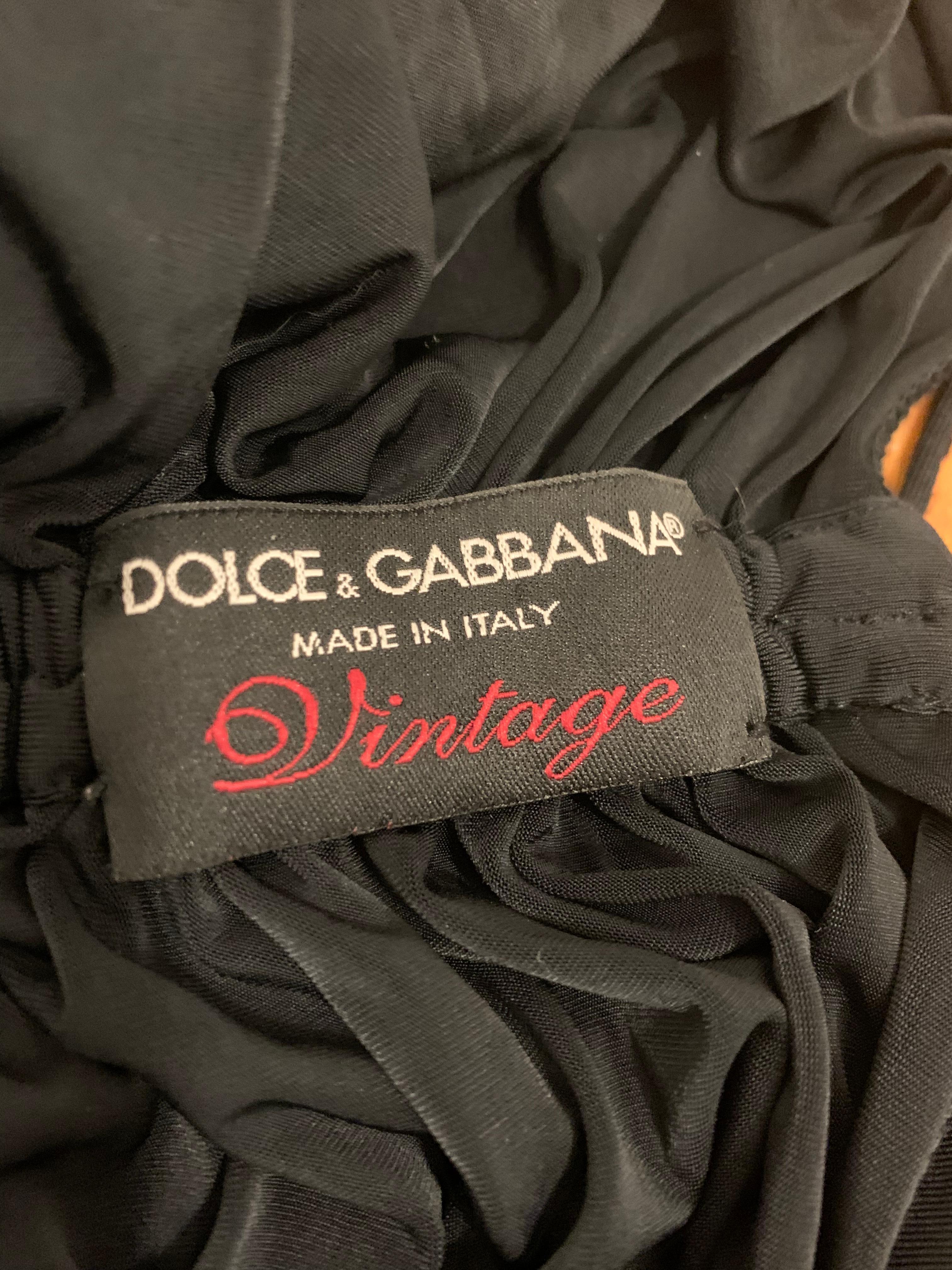 Dolce Gabbana 2003 Sex Collection Black dress In Good Condition In Annandale, VA
