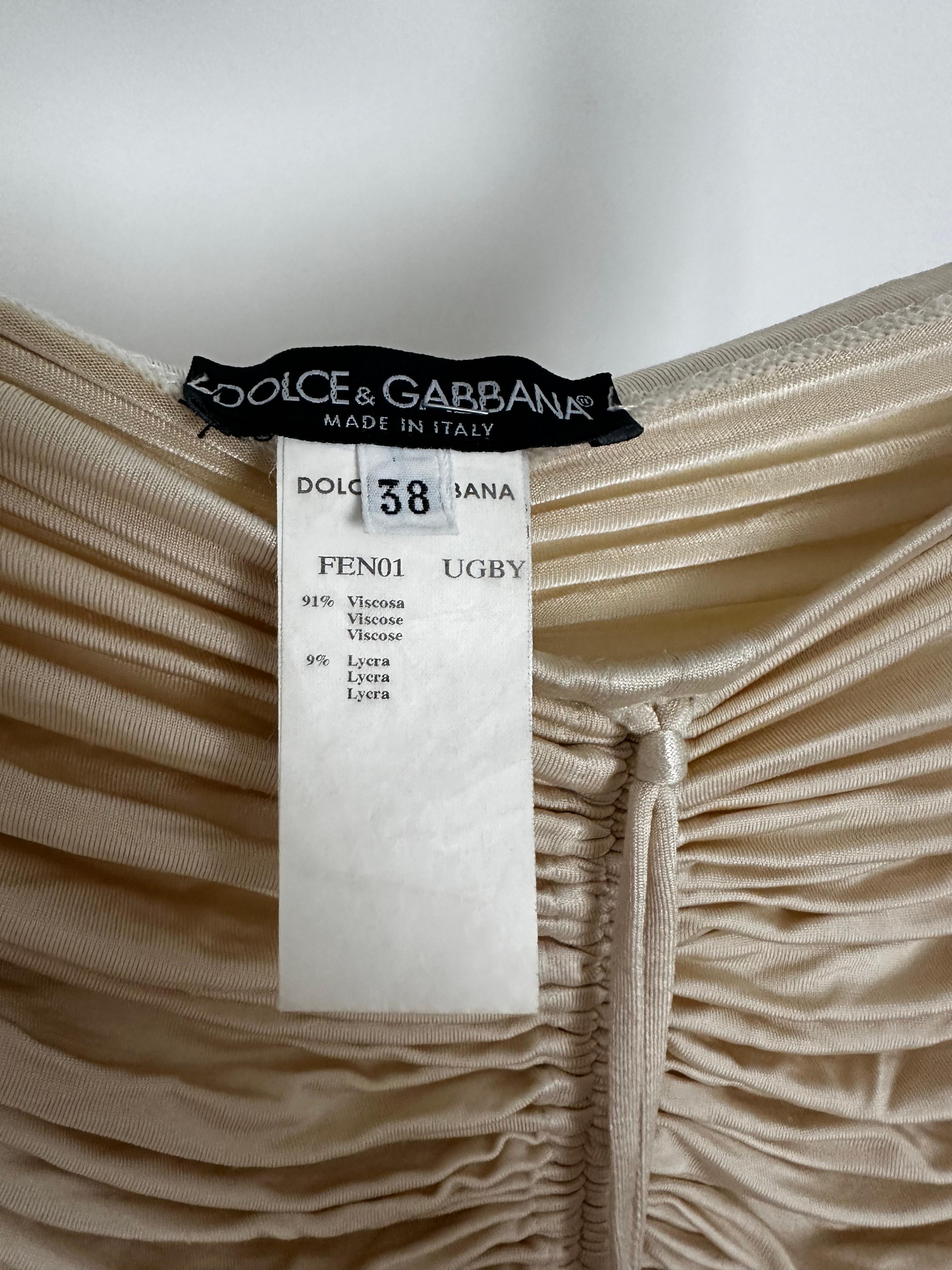 Dolce Gabbana 2003 slinky bondage runway skirt  2