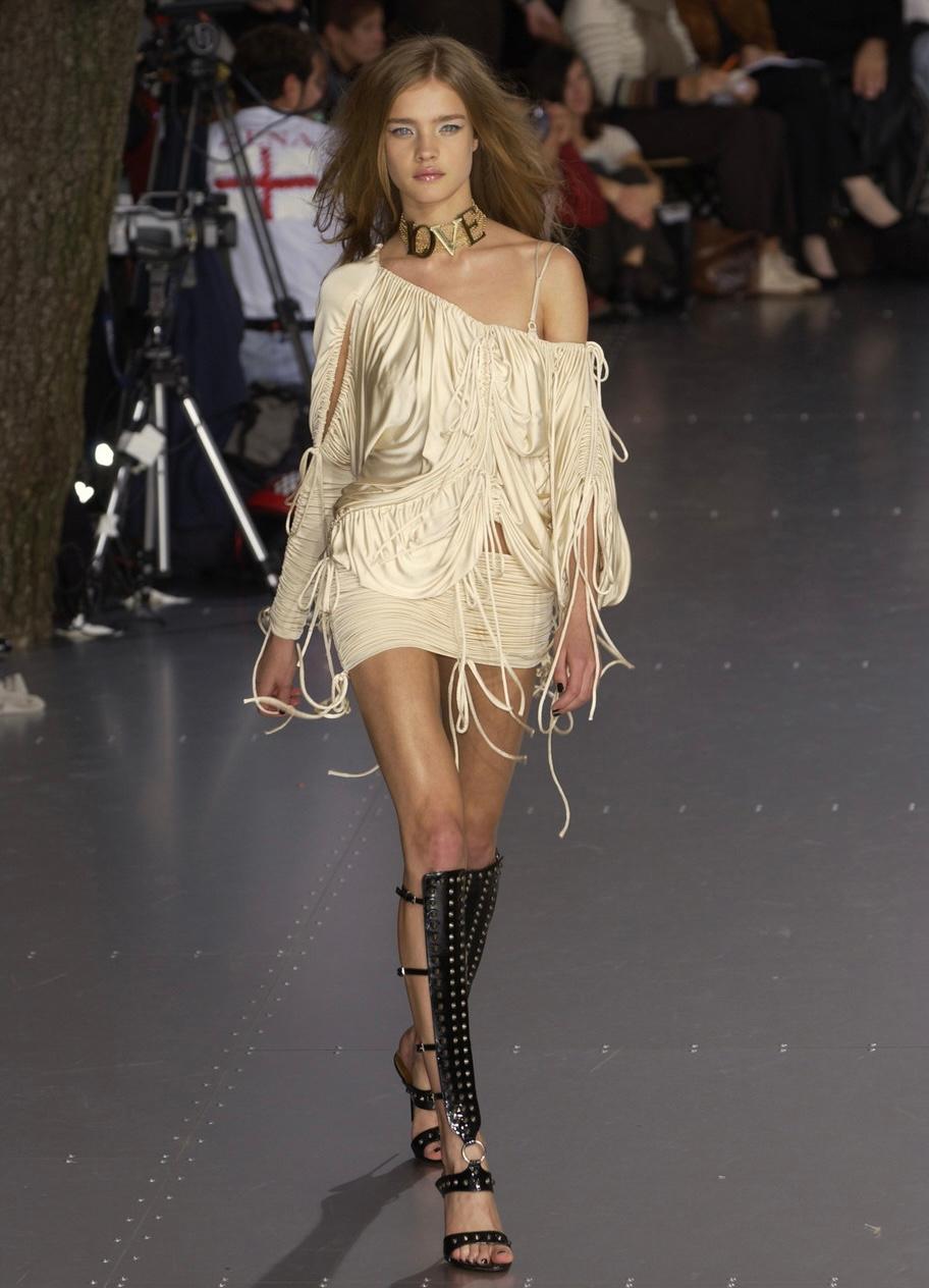 Dolce Gabbana 2003 slinky bondage runway skirt  4