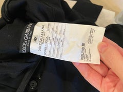 DOLCE & GABBANA 2003 vintage runway black button dress