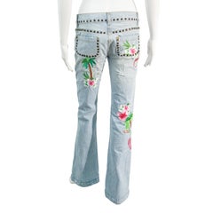 Dolce & Gabbana 2005 Honolulu Embroidered Jeans size 38