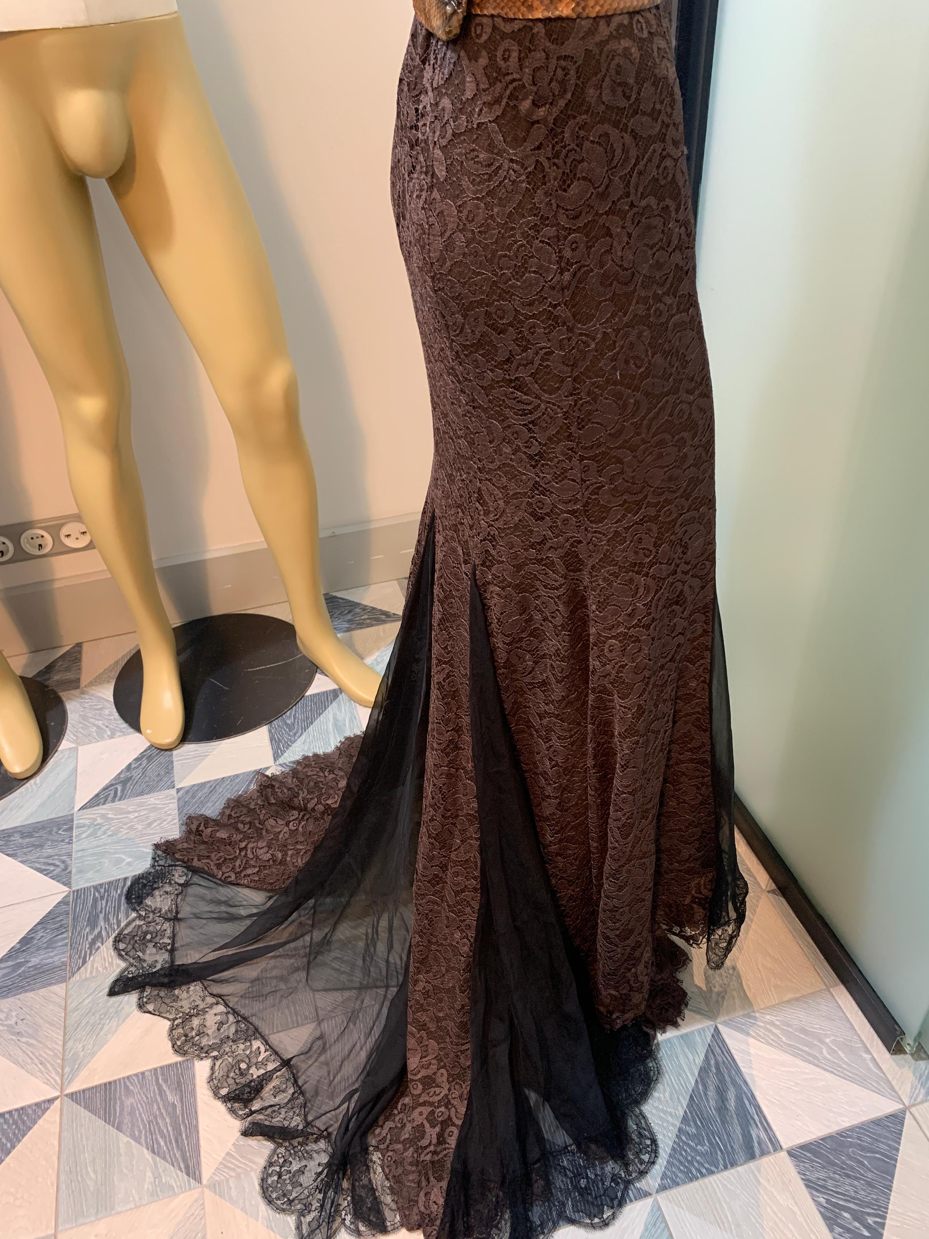 Dolce & Gabbana 2005 S/S Runway Silk Dress Special Piece For Sale 10