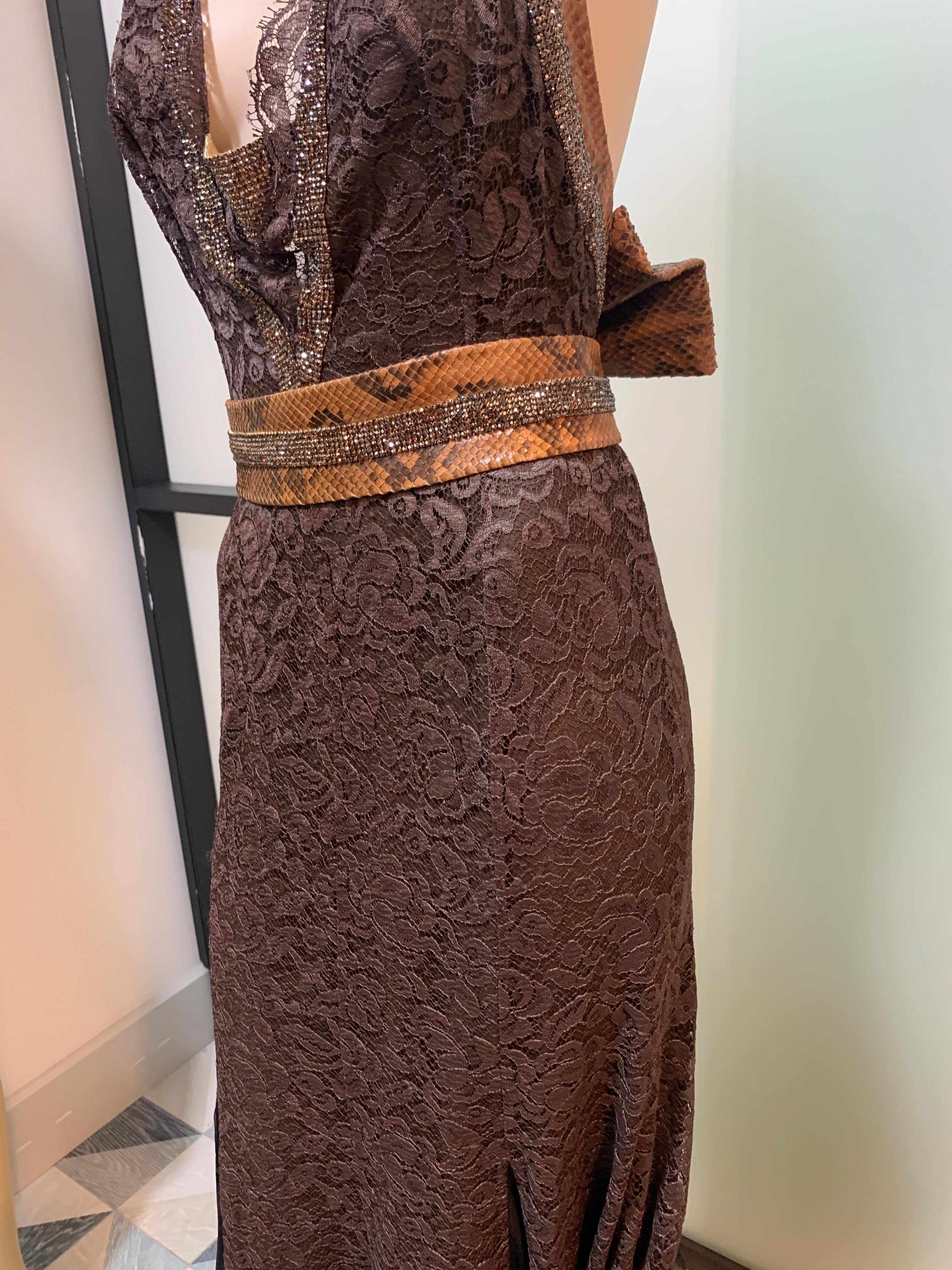 Dolce & Gabbana 2005 S/S Runway Silk Dress Special Piece For Sale 6