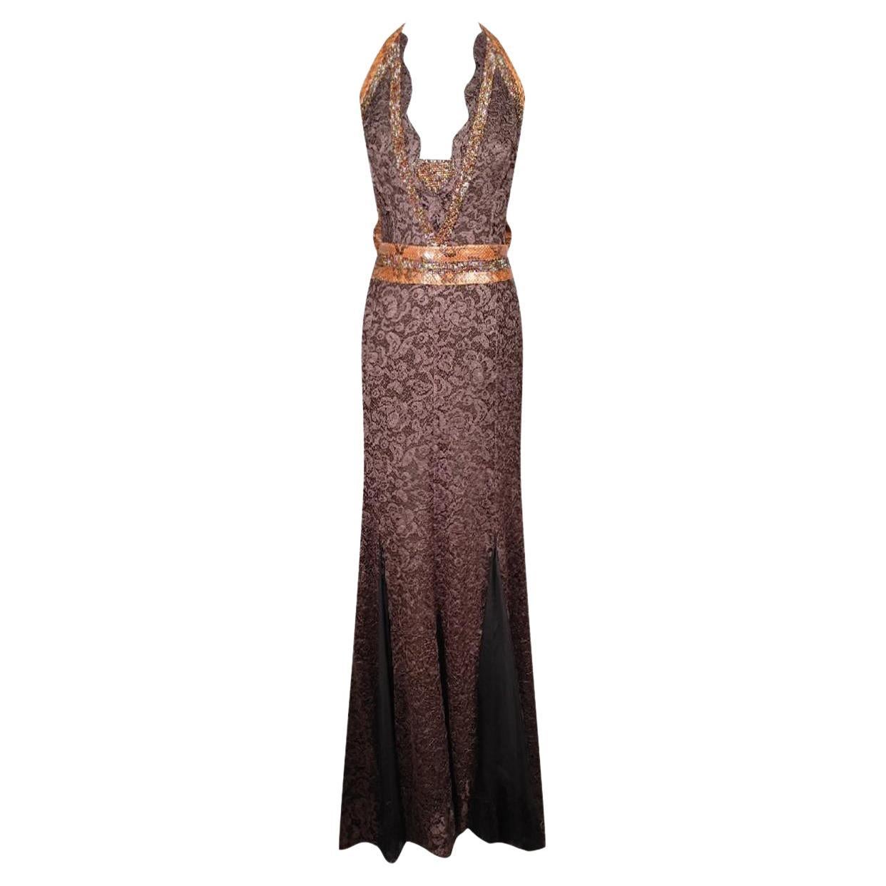 Dolce & Gabbana 2005 S/S Runway Silk Dress Special Piece For Sale