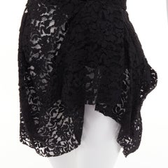 DOLCE GABBANA 2010 Runway black lace strapless boned corset mini dress IT36 XXS