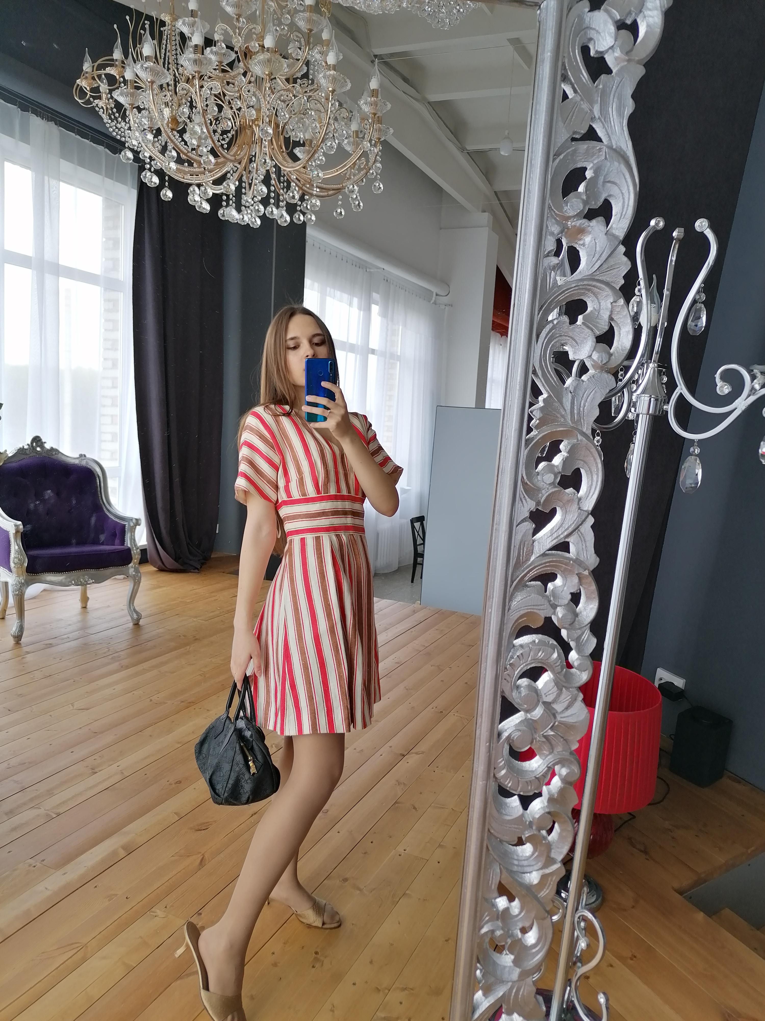 Dolce & Gabbana 2013 SS RTW Sicilia linen Striped dress IT 42 rare D&G runway For Sale 1