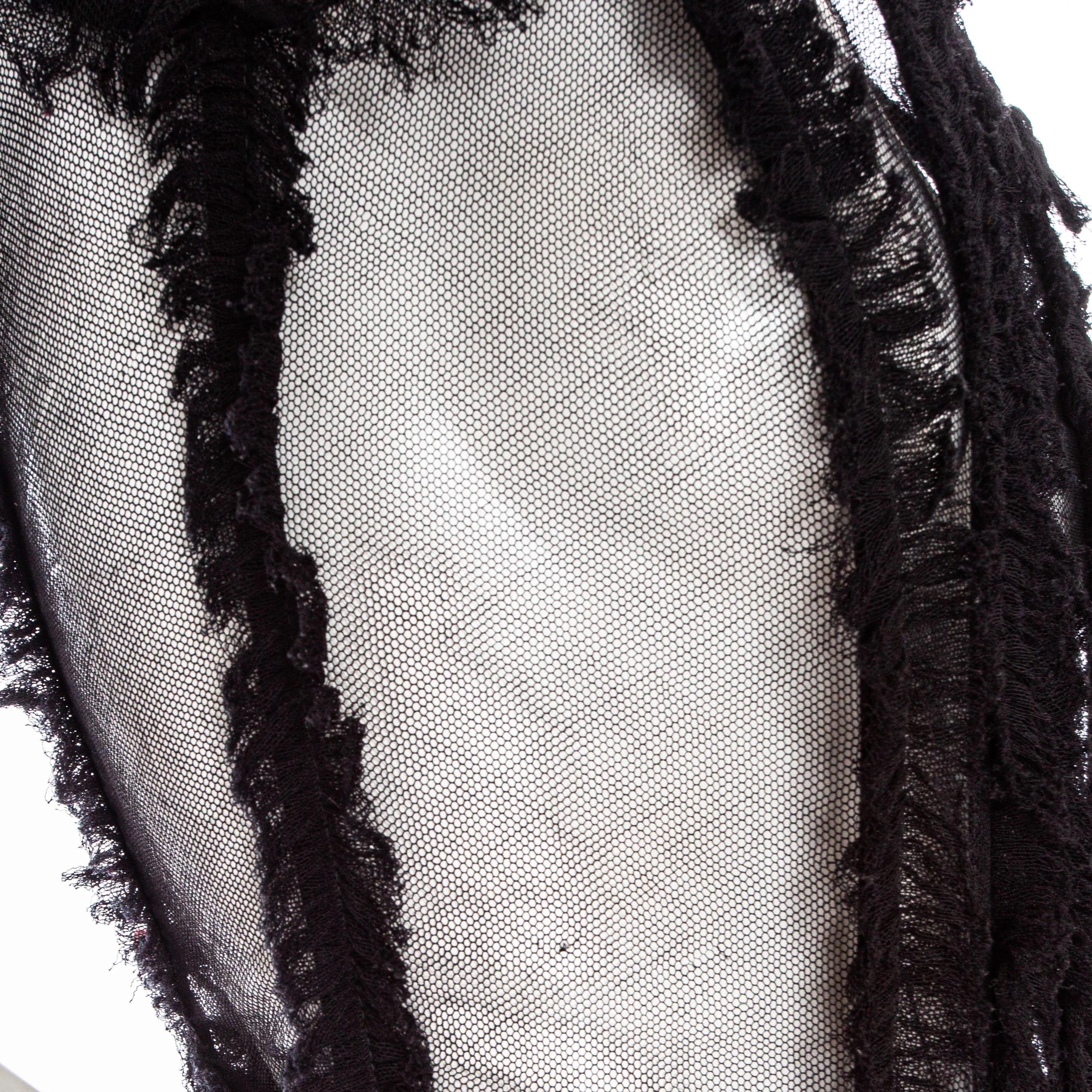 Dolce & Gabbana 2017 Black Stretch Tulle Ruffled Bustier Top 5