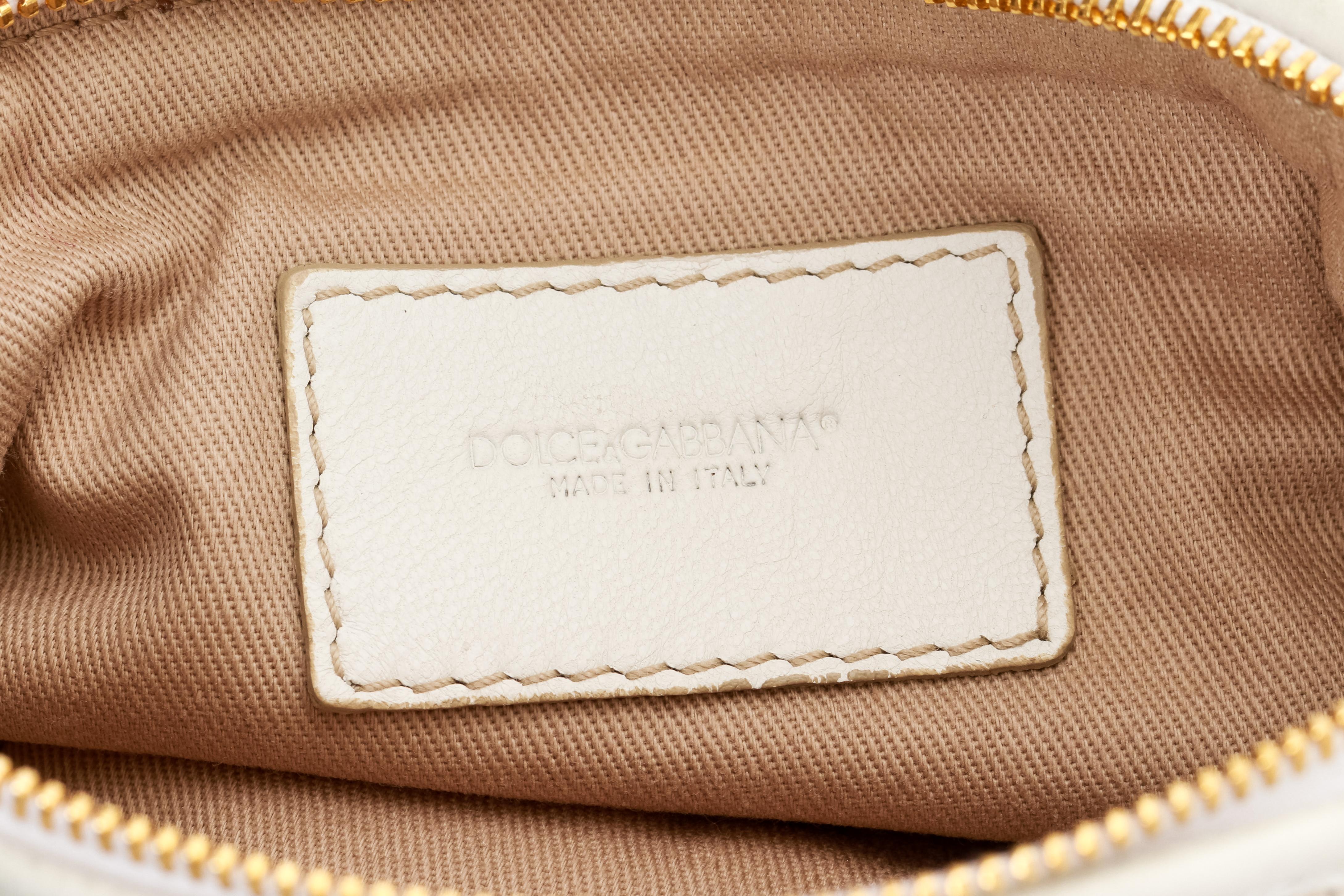 Women's Dolce & Gabbana 20th Anniversary Mini White Bag For Sale