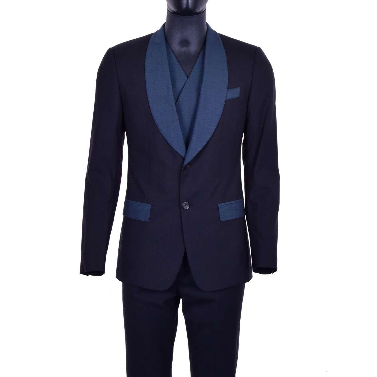 Dolce & Gabbana Black Virgin Wool Tuxedo main image 1