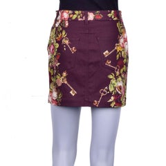 Dolce & Gabbana - 5 Pockets Keys Print Mini Jeans Skirt IT 38
