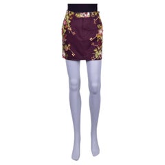 Dolce & Gabbana - 5 Pockets Keys Print Mini Jeans Skirt IT 38