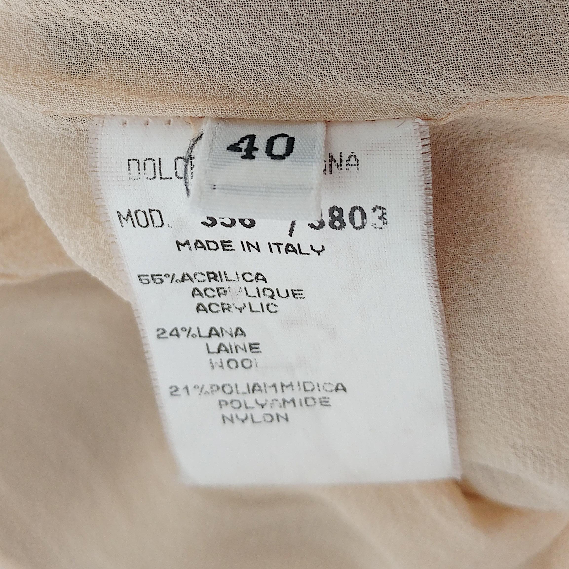 DOLCE & GABBANA - 80s Super-rare Vintage Brown Lace Sheath Dress  Size 4US 36EU For Sale 1