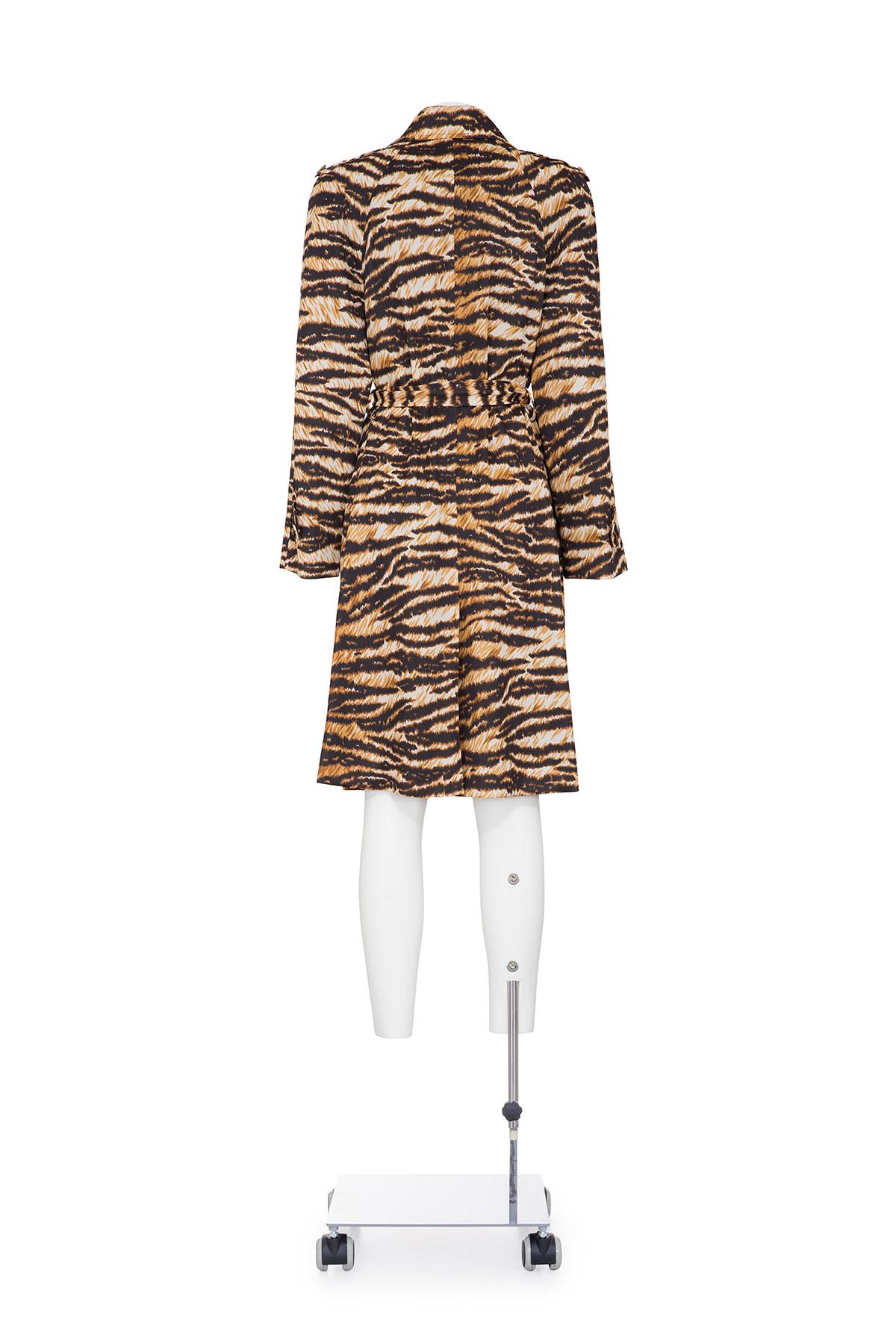 Brown DOLCE & GABBANA 90's Rare and Iconic Animalier Trench in vendita