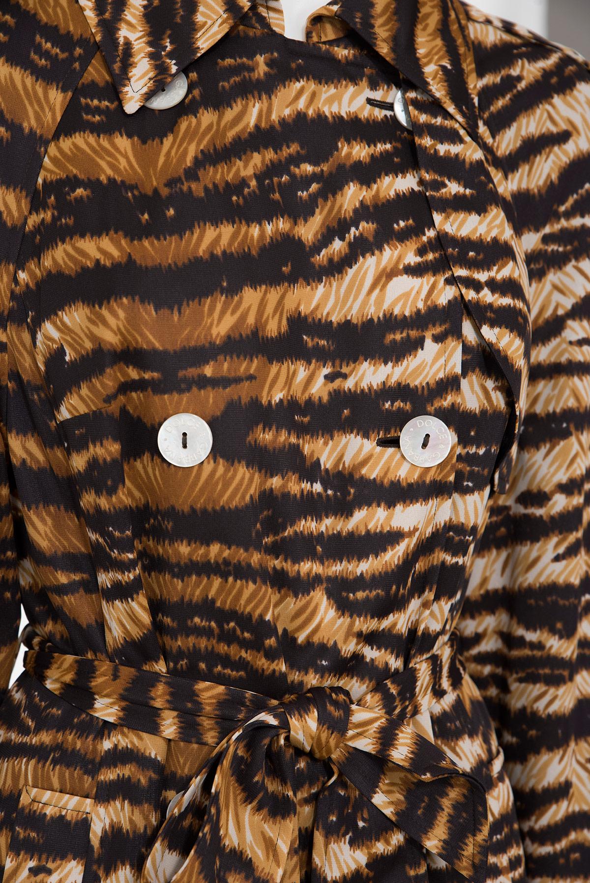 da uomo o donna DOLCE & GABBANA 90's Rare and Iconic Animalier Trench in vendita
